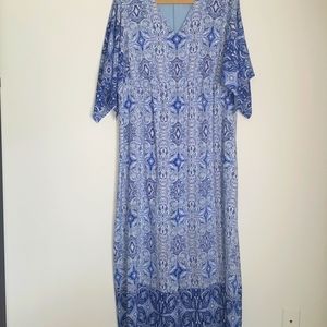 CHICO'S BOHO MAXI DRESS SZ 3 (16)